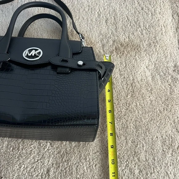 Michael Kors Black Embossed Leather Purse - Picture 6 of 8